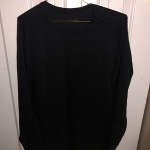 Black Lulu Lemon Long Sleeve T-Shirt